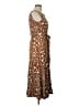 Perceptions Polka Dots Brown Cocktail Dress Size L - photo 4