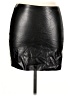 Assorted Brands Solid Black Faux Leather Skirt Size XL - photo 1