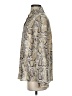 KLD Signature 100% Polyester Animal Print Silver Long Sleeve Blouse Size S - photo 5