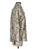 KLD Signature 100% Polyester Animal Print Silver Long Sleeve Blouse Size S - photo 4