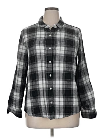 Calvin Klein Long Sleeve Button-Down Shirt (view 1)