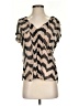 French Laundry Tan Short Sleeve Blouse Size S - photo 1