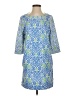 Gretchen Scott Designs Print Blue Casual Dress Size S - photo 1