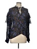 Berenice 100% Viscose Black 3/4 Sleeve Blouse Size L (estimated) - photo 1