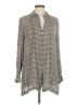 J.Jill 100% Rayon Gray Long Sleeve Blouse Size M - photo 1