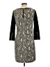 Rebecca Taylor Animal Print Black Cocktail Dress Size 10 - photo 2