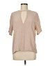 Olivaceous Tan Short Sleeve Blouse Size M - photo 1