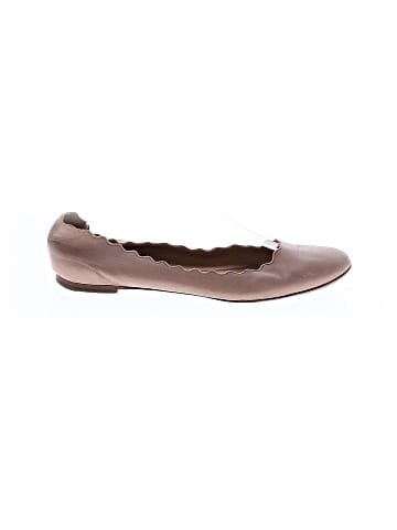 Chloé Leather Lauren Scalloped Ballet Flats (view 1)