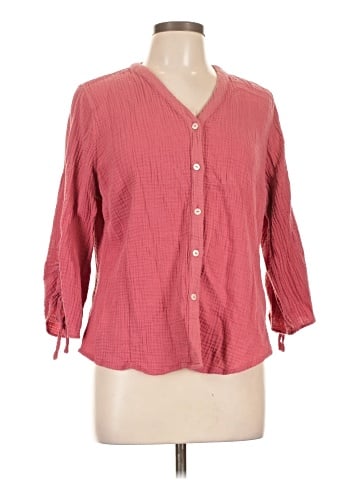 Foxcroft 3/4 Sleeve Blouse (view 1)
