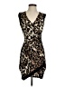 DGNY Animal Print Brown Cocktail Dress Size S - photo 1