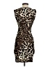 DGNY Animal Print Brown Cocktail Dress Size S - photo 2