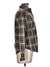 Assorted Brands 100% Cotton Plaid Gray Brown Long Sleeve Button-Down Shirt Size 10 - photo 4