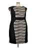 Studio One Graphic Black Cocktail Dress Size 22W - photo 1