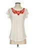 Ann Taylor 100% Linen Ivory Short Sleeve Top Size S - photo 1