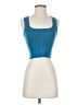 Happily Grey 100% Polyester Teal Sleeveless Top Size S - photo 1