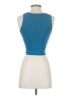 Happily Grey 100% Polyester Teal Sleeveless Top Size S - photo 2