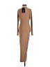 PrettyLittleThing Solid Tan Casual Dress Size 4 - photo 2