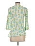 Barbara Gerwit 100% Cotton Green 3/4 Sleeve Blouse Size XS - photo 2