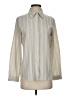 Shein Stripes Ivory Long Sleeve Blouse Size S - photo 1
