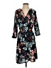 Janis & John 100% Polyester Floral Blue Casual Dress Size 2 (tall) - photo 1