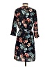 Janis & John 100% Polyester Floral Blue Casual Dress Size 2 (tall) - photo 2