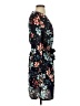 Janis & John 100% Polyester Floral Blue Casual Dress Size 2 (tall) - photo 4