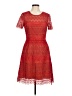 MARCHESA notte 100% Polyester Red Cocktail Dress Size 8 - photo 1