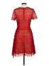 MARCHESA notte 100% Polyester Red Cocktail Dress Size 8 - photo 2