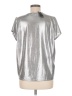 Torrid Metallic Silver Short Sleeve T-Shirt Size Med Plus (00) - photo 2