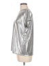 Torrid Metallic Silver Short Sleeve T-Shirt Size Med Plus (00) - photo 5
