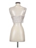 Princess Polly Silver Sleeveless Top Size 4 - photo 2