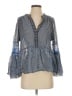 BCBGMAXAZRIA 100% Silk Blue Blouse Size S - photo 1