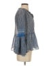 BCBGMAXAZRIA 100% Silk Blue Blouse Size S - photo 4