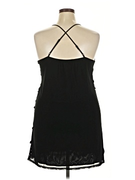 knee length dresses for ladies oming Slip Mini Dress in Black with Blue Lace , V Neck , Zip Up