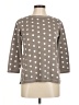 Mansted 100% Cotton Polka Dots Gray 3/4 Sleeve Top Size Med R - photo 1