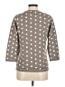 Mansted 100% Cotton Polka Dots Gray 3/4 Sleeve Top Size Med R - photo 2