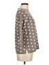 Mansted 100% Cotton Polka Dots Gray 3/4 Sleeve Top Size Med R - photo 4