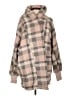 Bumblebella by Jill Martin 100% Polyester Plaid Tan Coat Size Med - Lg - photo 1
