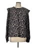 Evereve 100% Polyester Black Long Sleeve Blouse Size L - photo 1