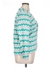 Lands' End Chevron-herringbone Teal Cardigan Size XL - photo 4