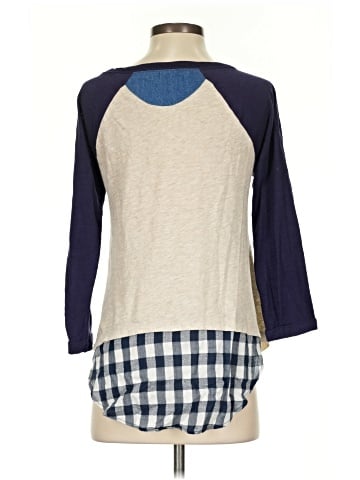 Little Yellow Button 3/4 Sleeve T-Shirt (view 2)