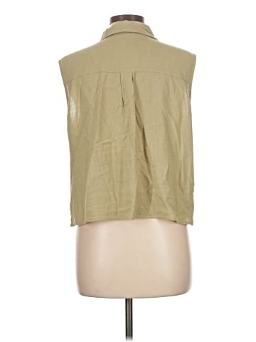 Express Sleeveless Button-Down Shirt (view 2)