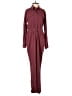 Express Solid Burgundy Jumpsuit Size XS - photo 1