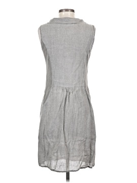 knee length dresses for ladies Lina Tomei Grey Linen dress Size L – The Wardrobe main image 0