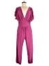 WISHES Solid Pink Jumpsuit Size L - photo 1
