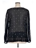 Halogen 100% Polyester Black 3/4 Sleeve Blouse Size 1X - photo 2