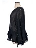 Halogen 100% Polyester Black 3/4 Sleeve Blouse Size 1X - photo 5