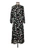 Veronica Beard 100% Viscose Floral Black Casual Dress Size 2 - photo 1