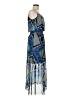 En Focus Studio 100% Polyester Print Blue Casual Dress Size 8 - photo 4