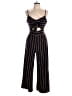 Lottie Moss Stripes Black Jumpsuit Size L - photo 1
